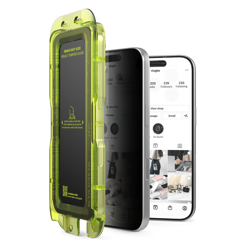 Ringke Ringke iPhone 17 Pro 2-PACK Easy Slide Skärmskydd Härdat Glas