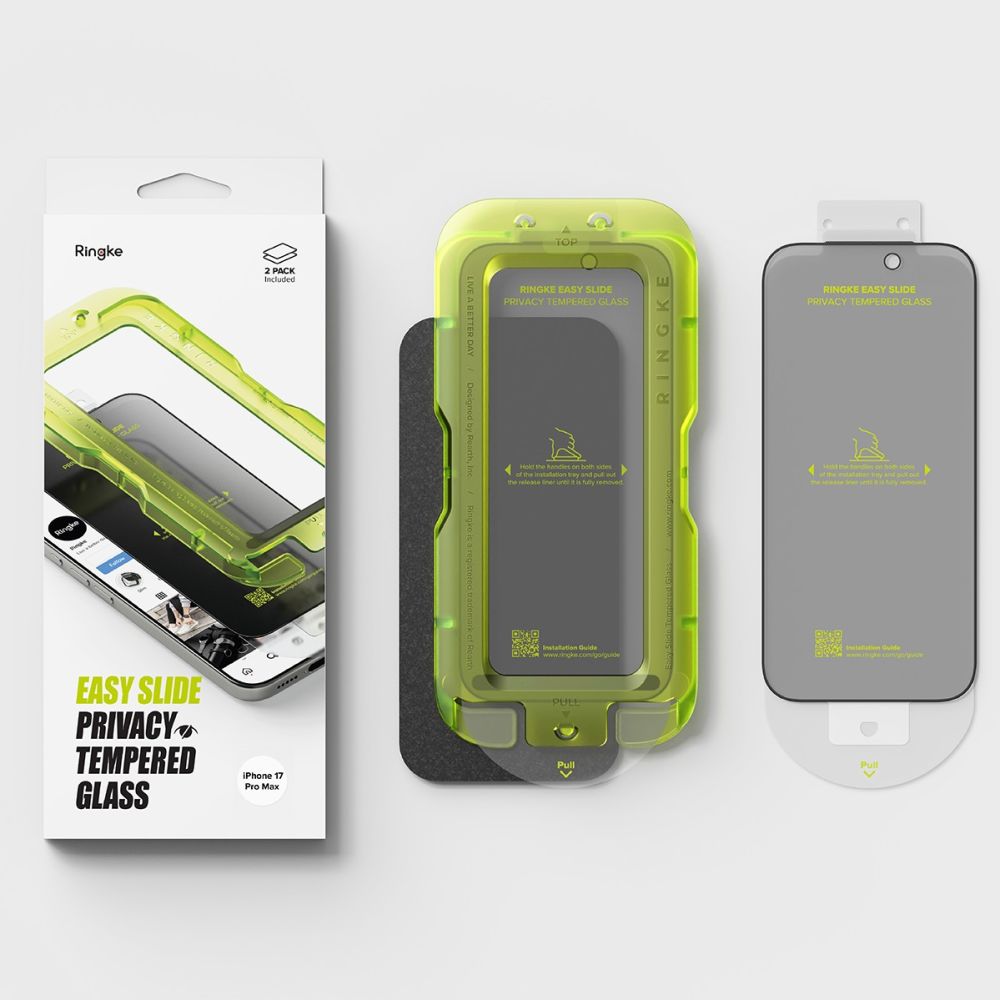 Ringke Ringke iPhone 17 Pro 2-PACK Easy Slide Skärmskydd Härdat Glas
