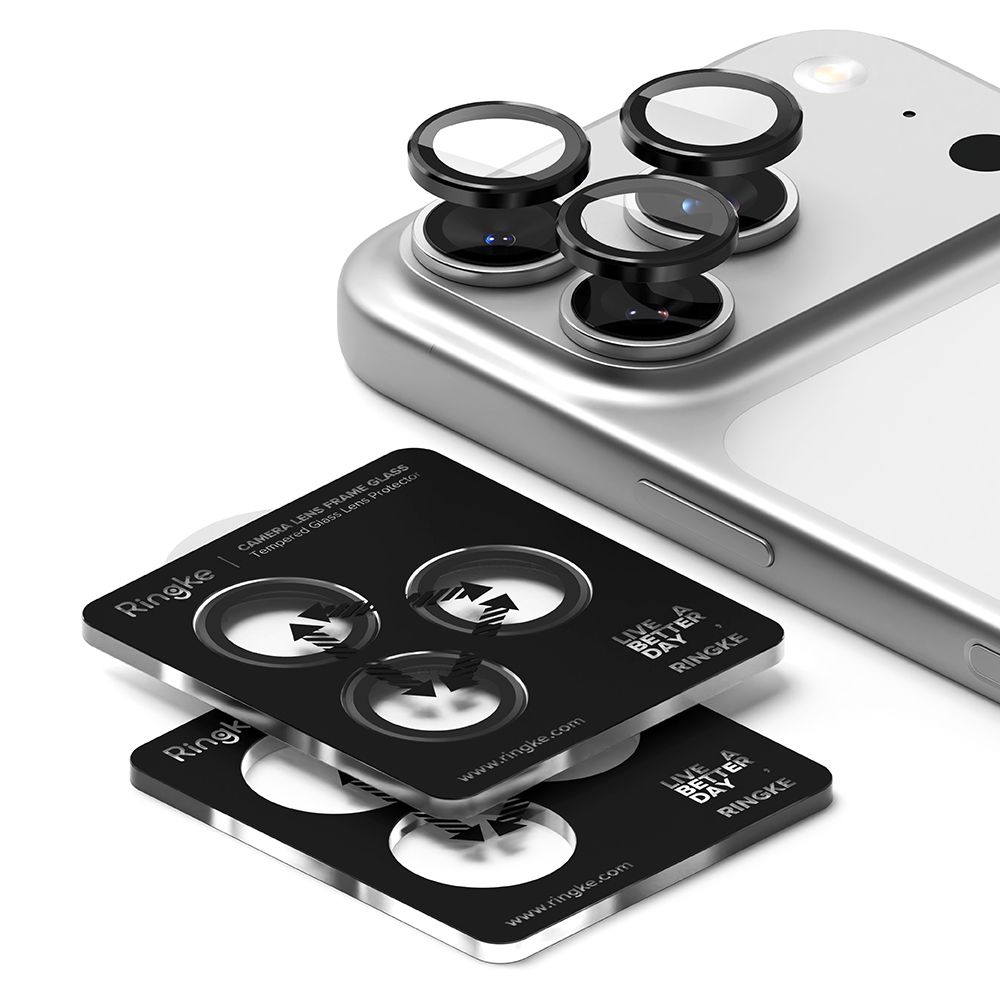 Ringke Ringke iPhone 17 Pro / 17 Pro Max 2-PACK Linsskydd Svart