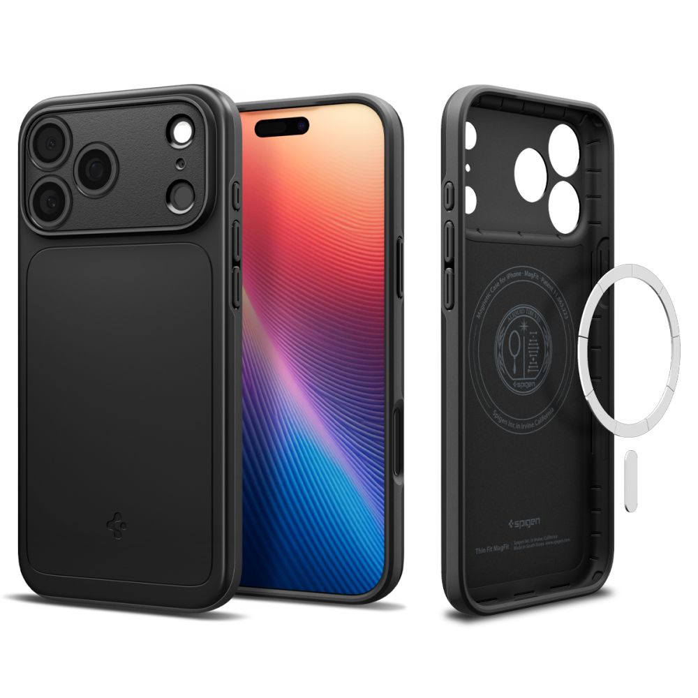 Spigen Spigen iPhone 17 Pro Skal MagSafe Thin Fit Svart