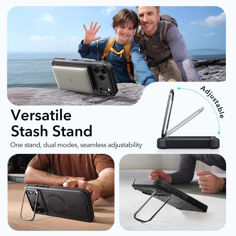 ESR ESR iPhone 17 Pro Max Skal MagSafe Cyber Kickstand Svart
