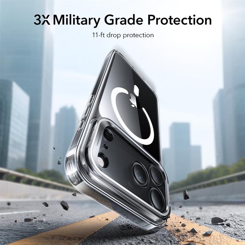 ESR ESR iPhone 17 Pro Skal MagSafe Classic Kickstand Transparent