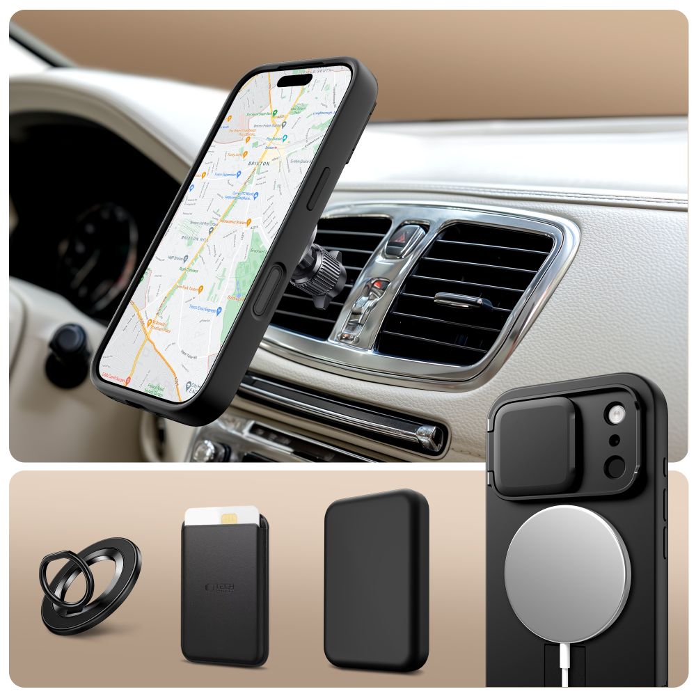 Tech-Protect Tech-Protect iPhone 17 Pro Max Skal MagSfe Kevlar Aura Svart