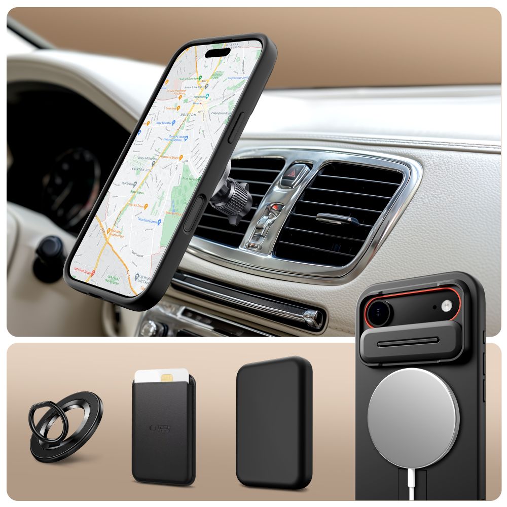 Tech-Protect Tech-Protect iPhone Air Skal MagSafe Kevlar Aura Svart