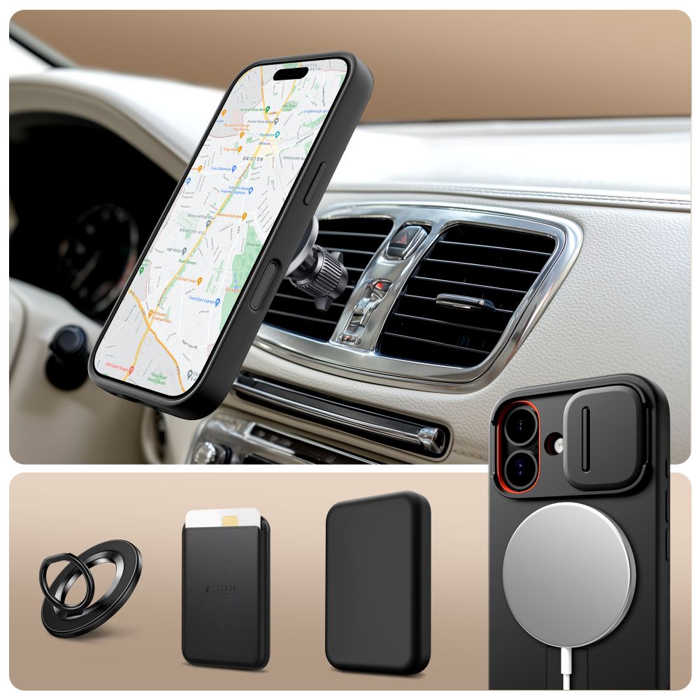 Tech-Protect Tech-Protect iPhone 17 Skal MagSafe Kevlar Aura Svart