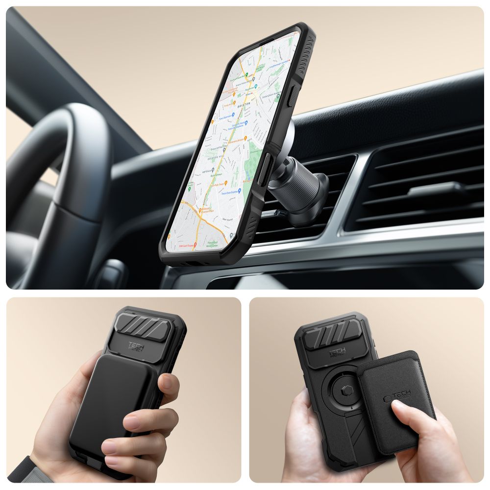 Tech-Protect Tech-Protect iPhone Air Skal MagSafe Kevlar Svart