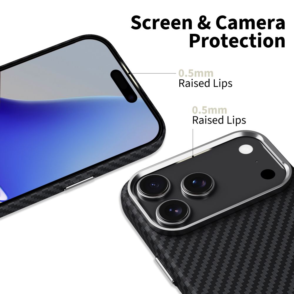 Tech-Protect Tech-Protect iPhone 17 Pro Max Skal MagSafe ION Carbon Svart