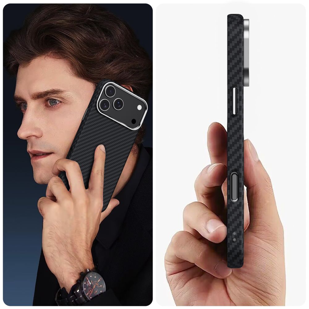 Tech-Protect Tech-Protect iPhone 17 Pro Skal MagSafe ION Carbon Svart