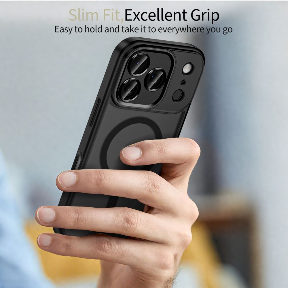 Tech-Protect Tech-Protect iPhone 17 Pro Max Skal MagSafe MagCam Matt Svart