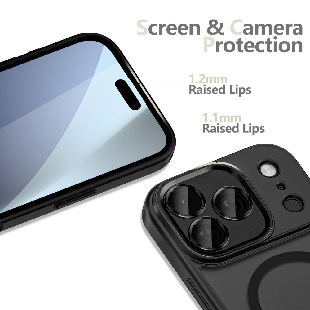Tech-Protect Tech-Protect iPhone 17 Pro Skal MagSafe MagCam Matt Svart