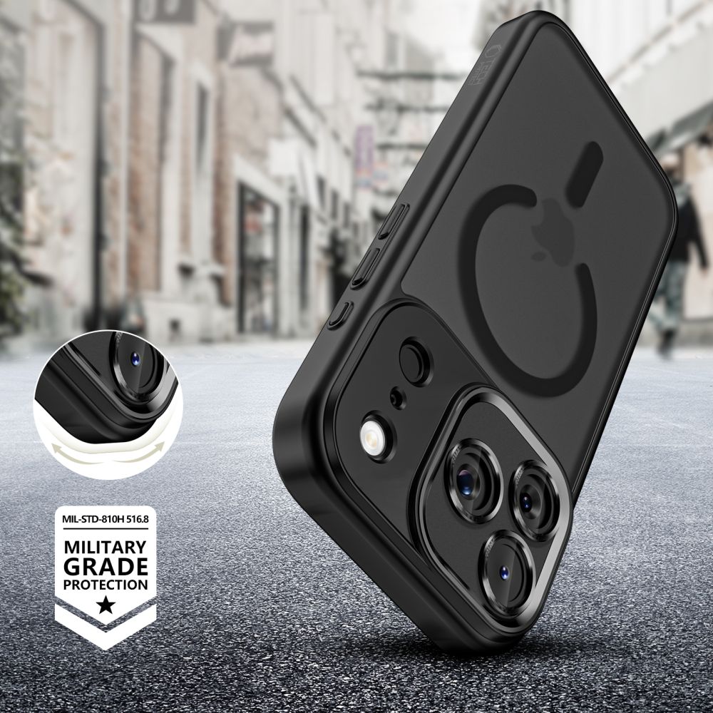 Tech-Protect Tech-Protect iPhone 17 Pro Skal MagSafe MagCam Matt Svart