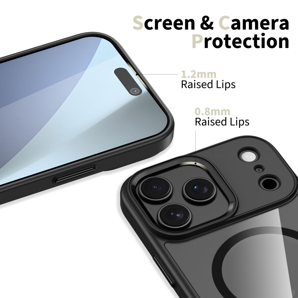 Tech-Protect Tech-Protect iPhone 17 Pro Max Skal MagSafe MagMat Svart/Transparent