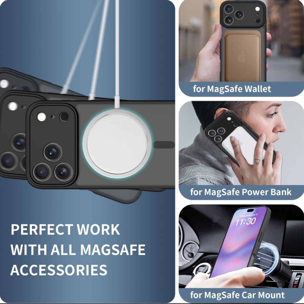 Tech-Protect Tech-Protect iPhone 17 Pro Max Skal MagSafe BasicMag Matt Svart