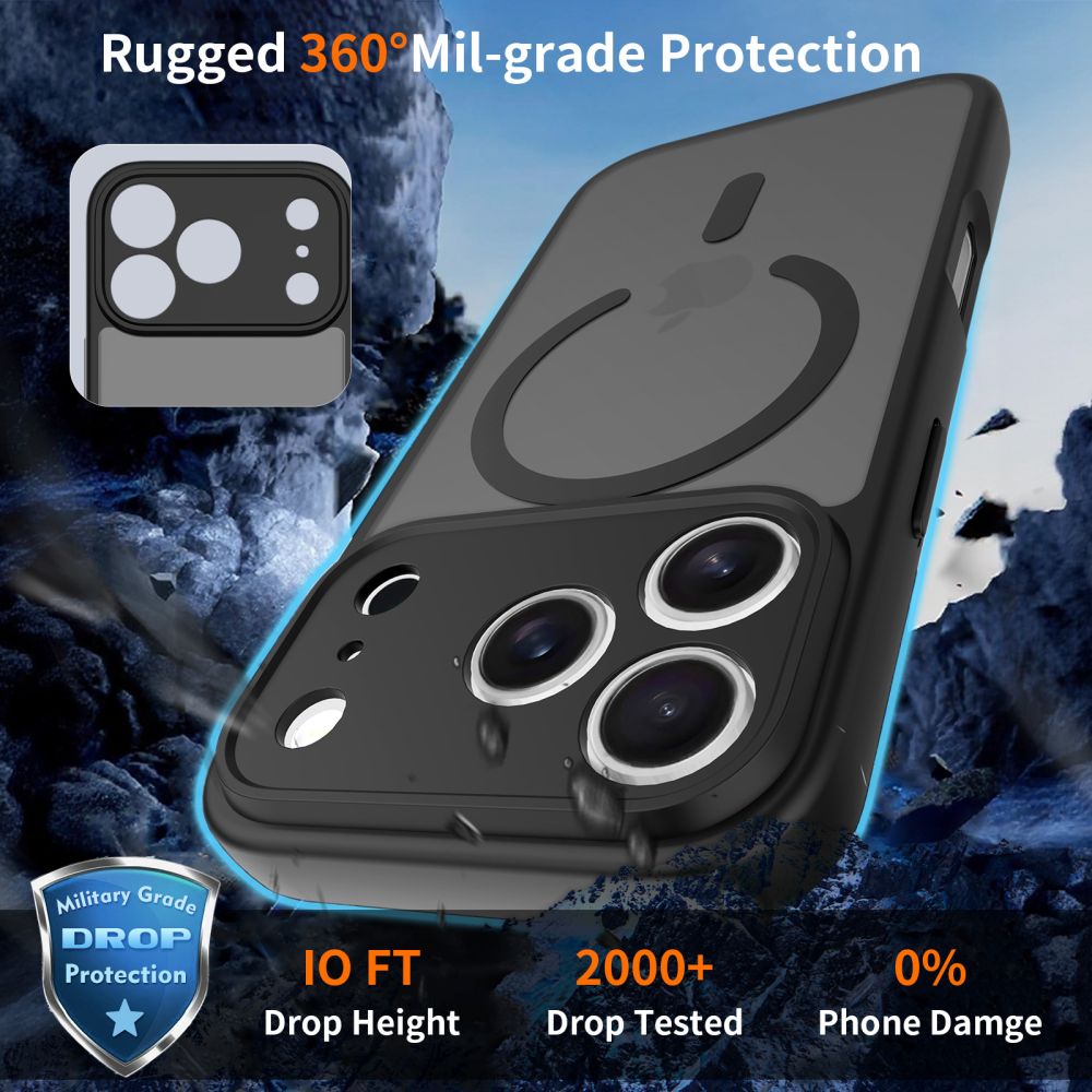 Tech-Protect Tech-Protect iPhone 17 Pro Max Skal MagSafe BasicMag Matt Svart