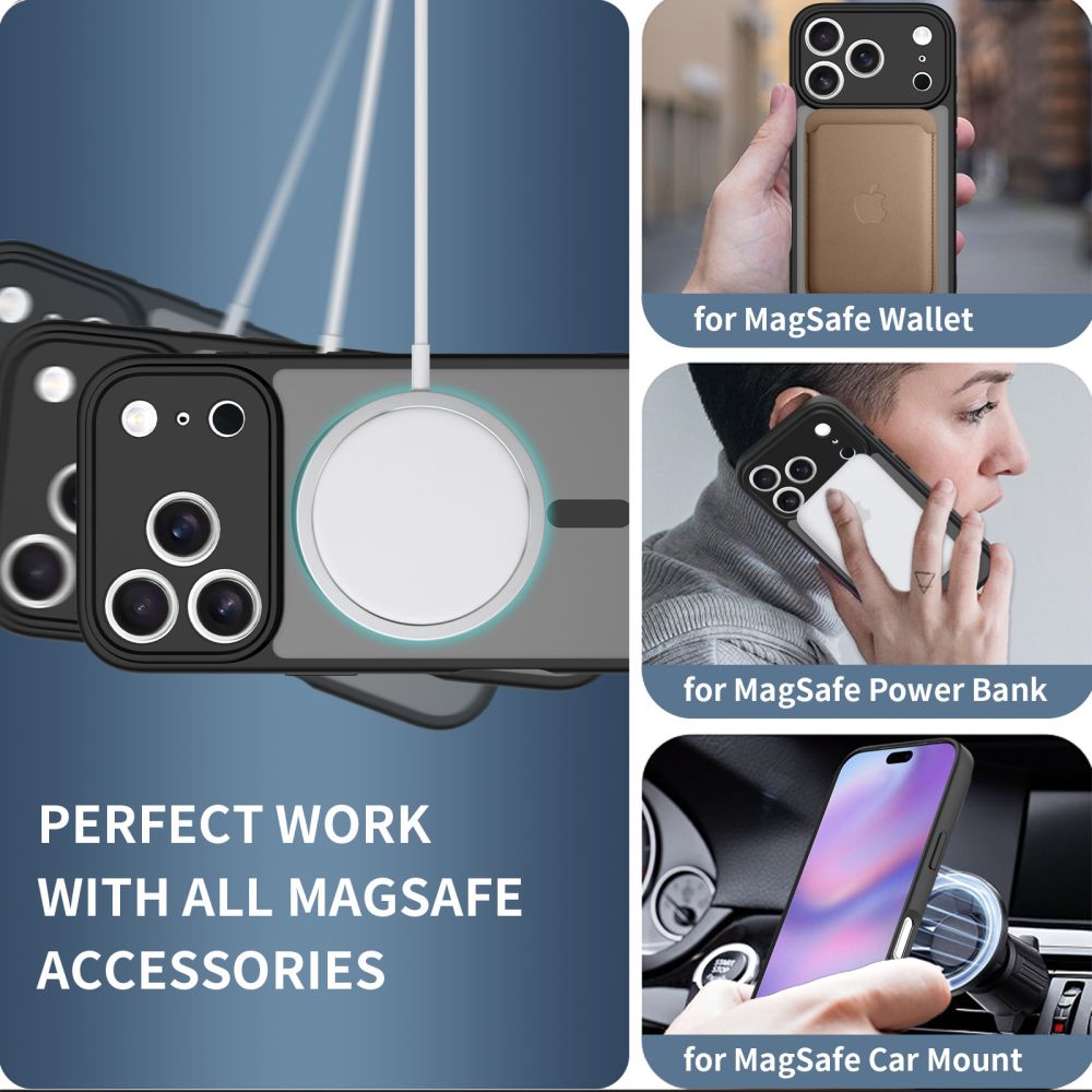 Tech-Protect Tech-Protect iPhone 17 Pro Skal MagSafe BasicMag Matt Svart