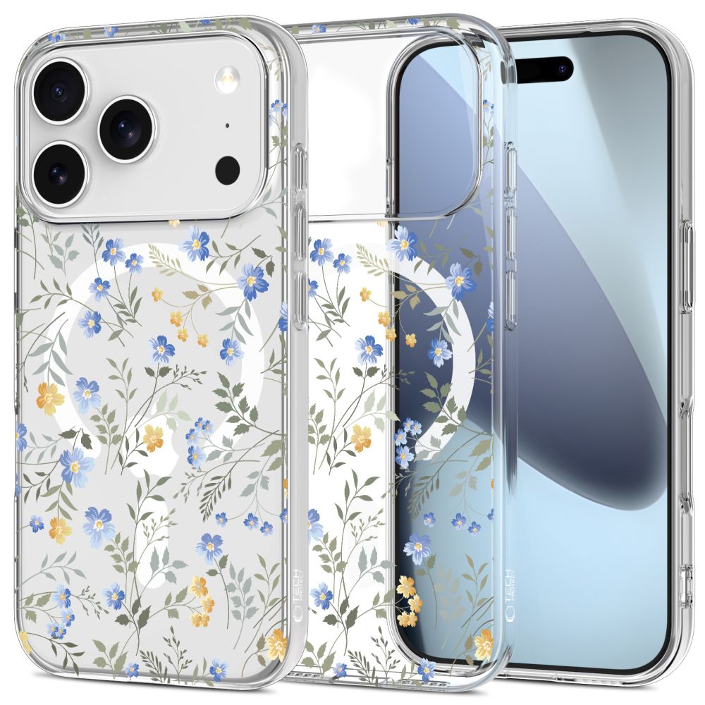 Tech-Protect Tech-Protect iPhone 17 Pro Max Skal MagSafe FlexAir Spring Flowers