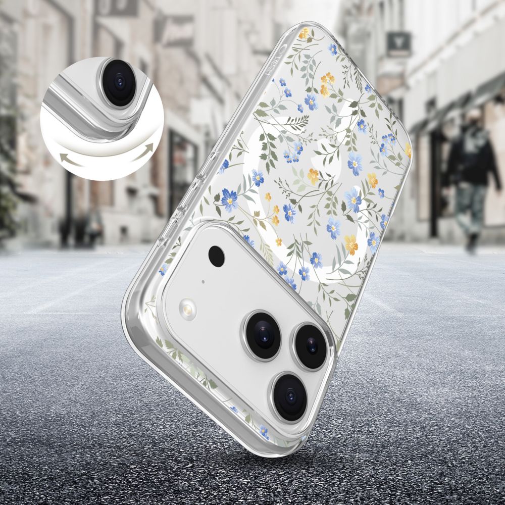 Tech-Protect Tech-Protect iPhone 17 Pro Max Skal MagSafe FlexAir Spring Flowers