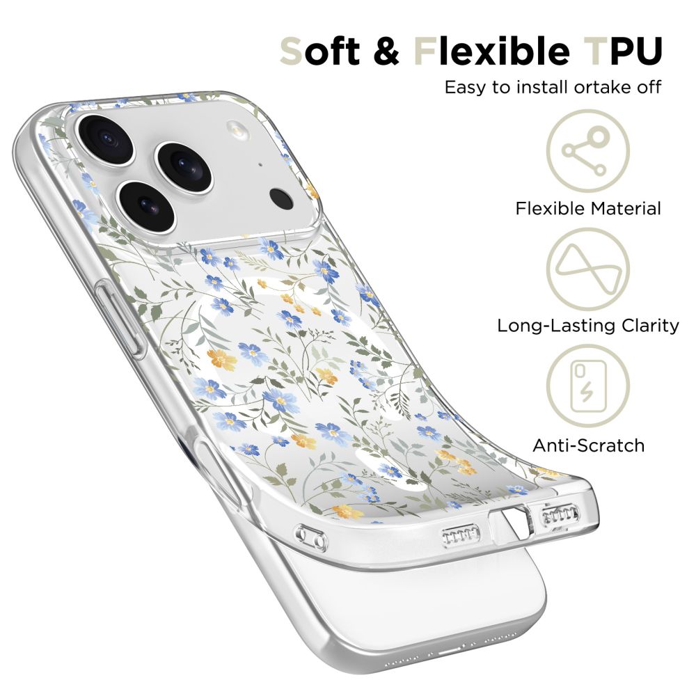 Tech-Protect Tech-Protect iPhone 17 Pro Skal MagSafe FlexAir Spring Flowers