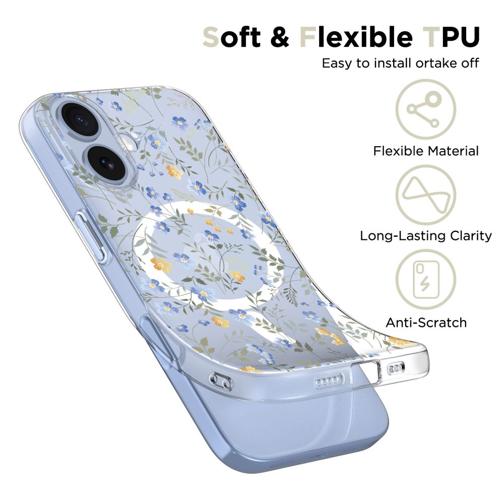 Tech-Protect Tech-Protect iPhone 17 Skal MagSafe FlexAir Spring Flowers