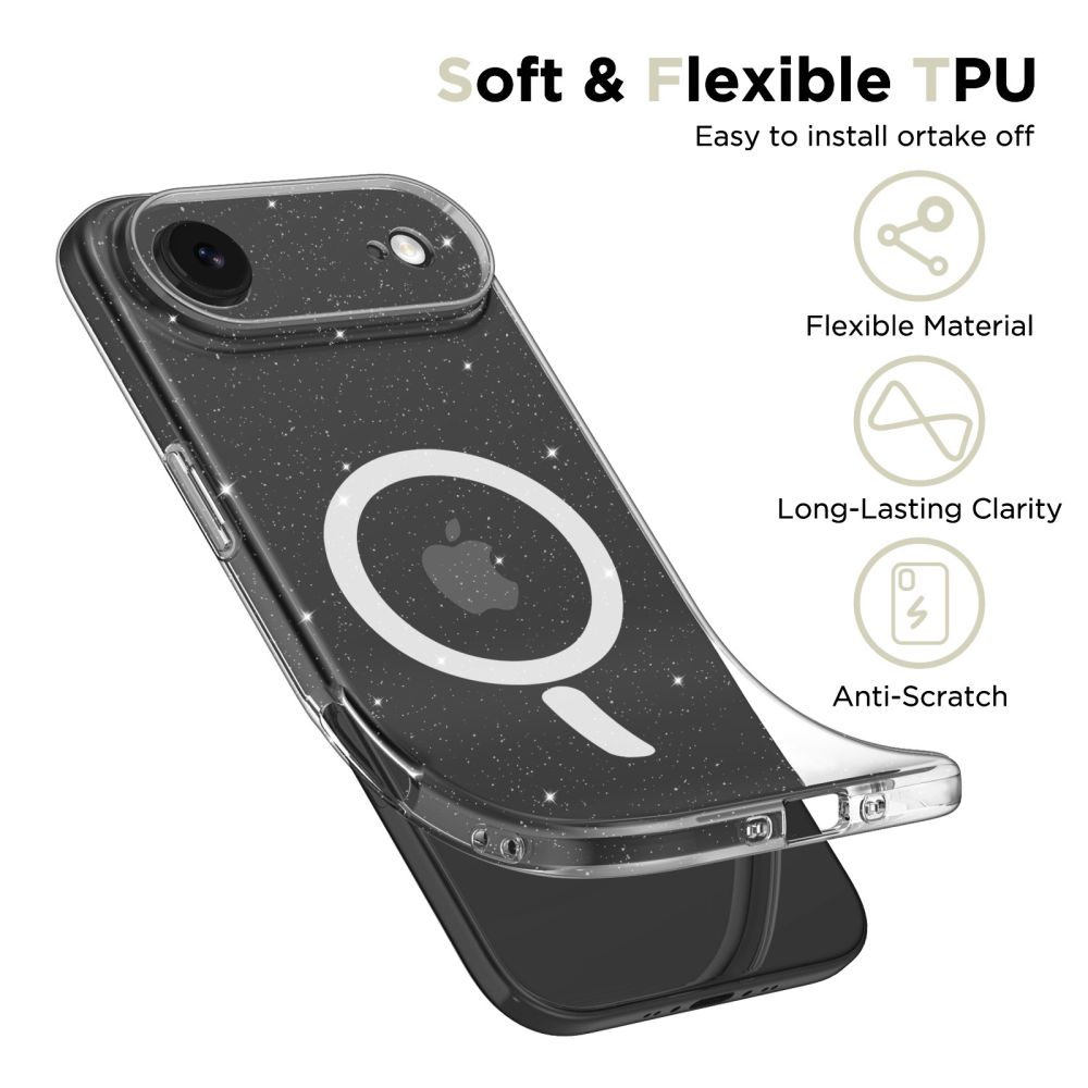Tech-Protect Tech-Protect iPhone Air Skal MagSafe FlexAir Glitter