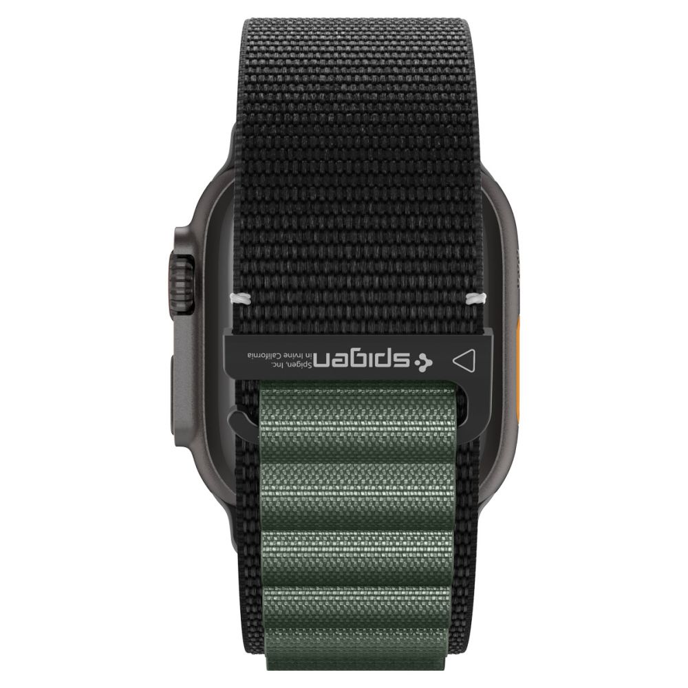Spigen Spigen Apple Watch 42/44/45/46/49 mm Armband Svart/Grön