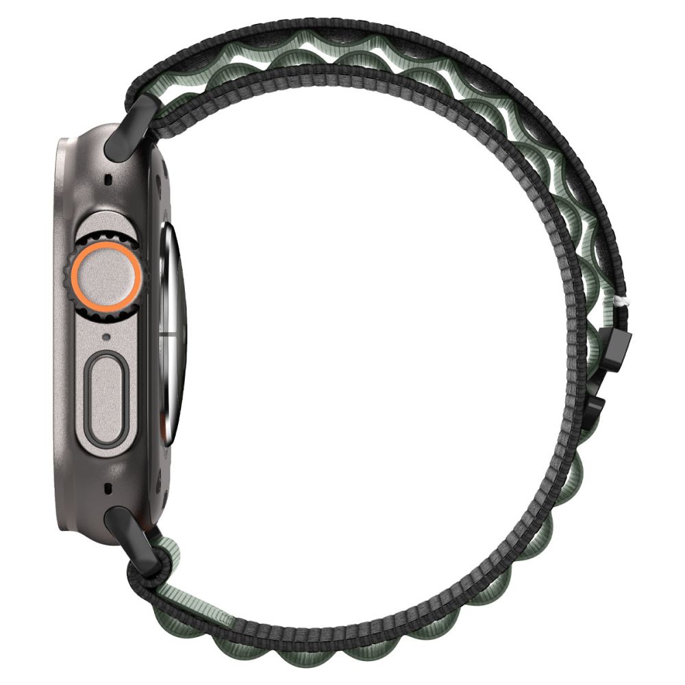 Spigen Spigen Apple Watch 42/44/45/46/49 mm Armband Svart/Grön