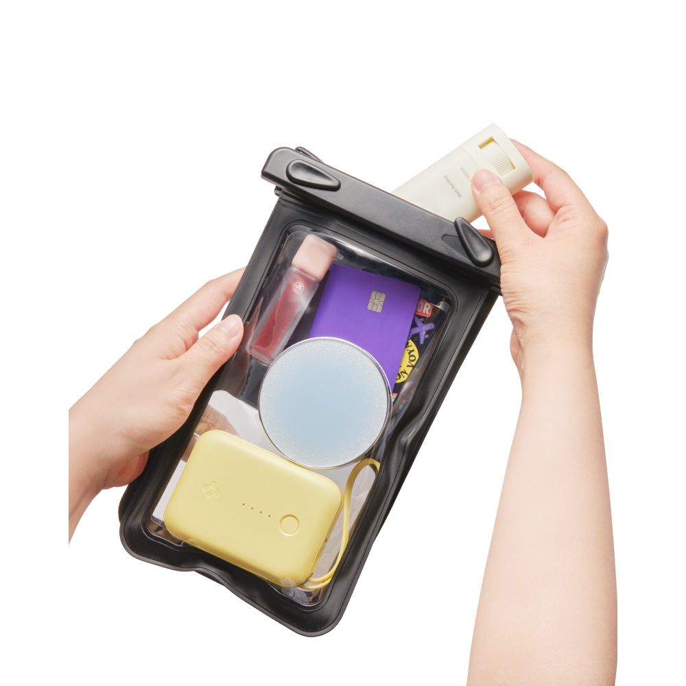 Spigen Spigen Universal Vattentät Väska Svart / Transparent