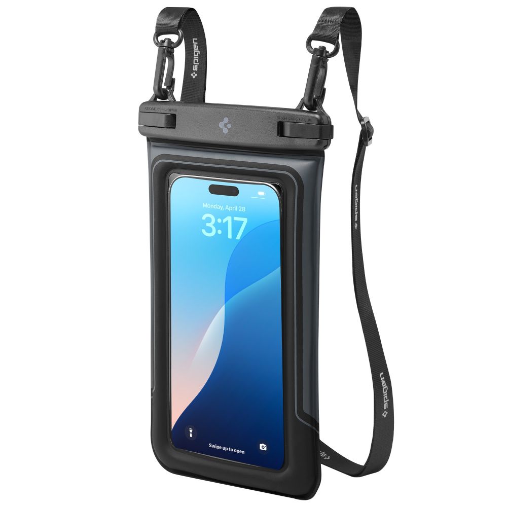 Spigen Spigen 2-PACK Universal Vattentät Påse / Mobilväska Svart