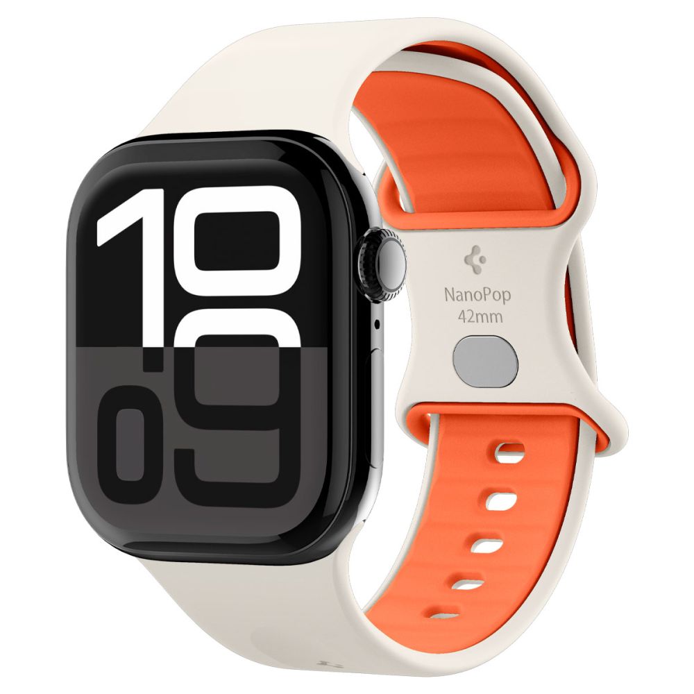 Spigen Spigen Apple Watch 42/41/40/38 mm Armband Nano Pop Orange Beige