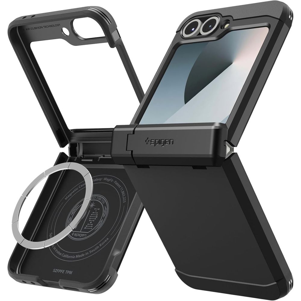 Spigen Spigen Galaxy Z Flip 7 FE / 6 Skal MagSafe Tough Armor Pro Svart