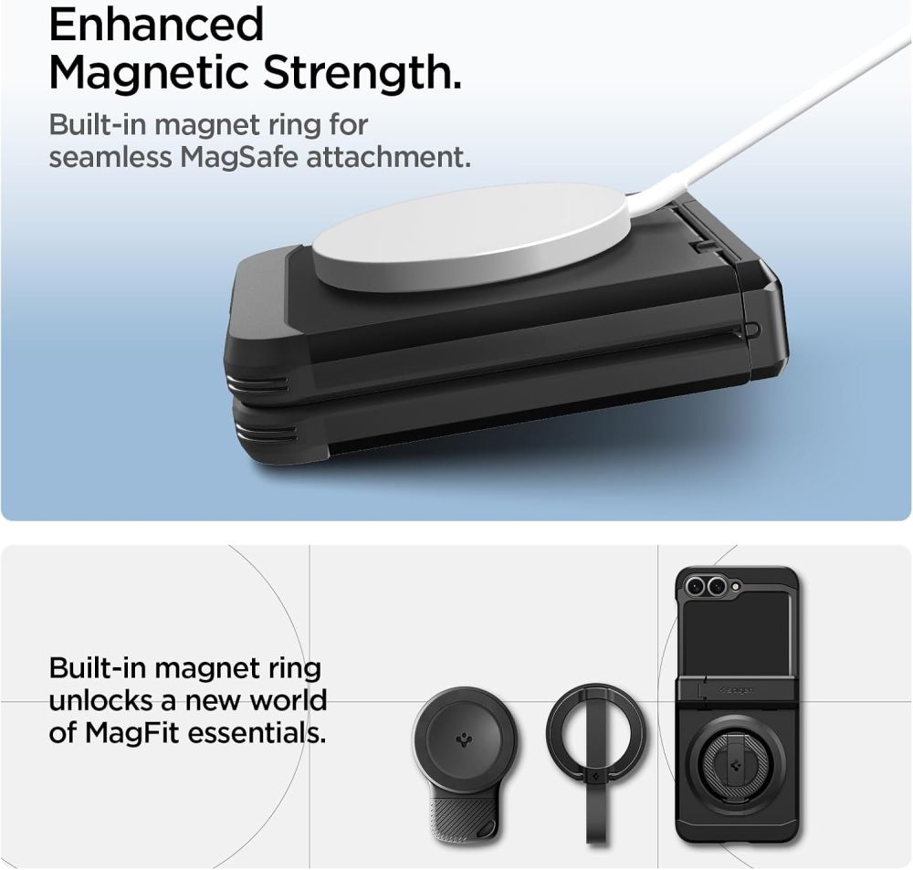 Spigen Spigen Galaxy Z Flip 7 FE / 6 Skal MagSafe Tough Armor Pro Svart