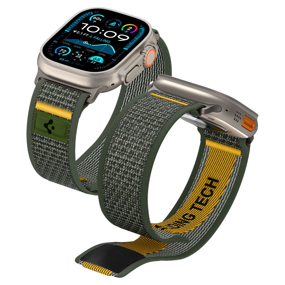 Spigen Spigen Apple Watch 42/44/45/46/49 mm Armband Athlex Grön