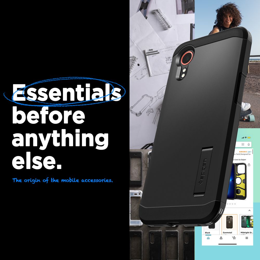 Spigen Spigen Galaxy Xcover 7 Pro Skal Tough Armor Svart