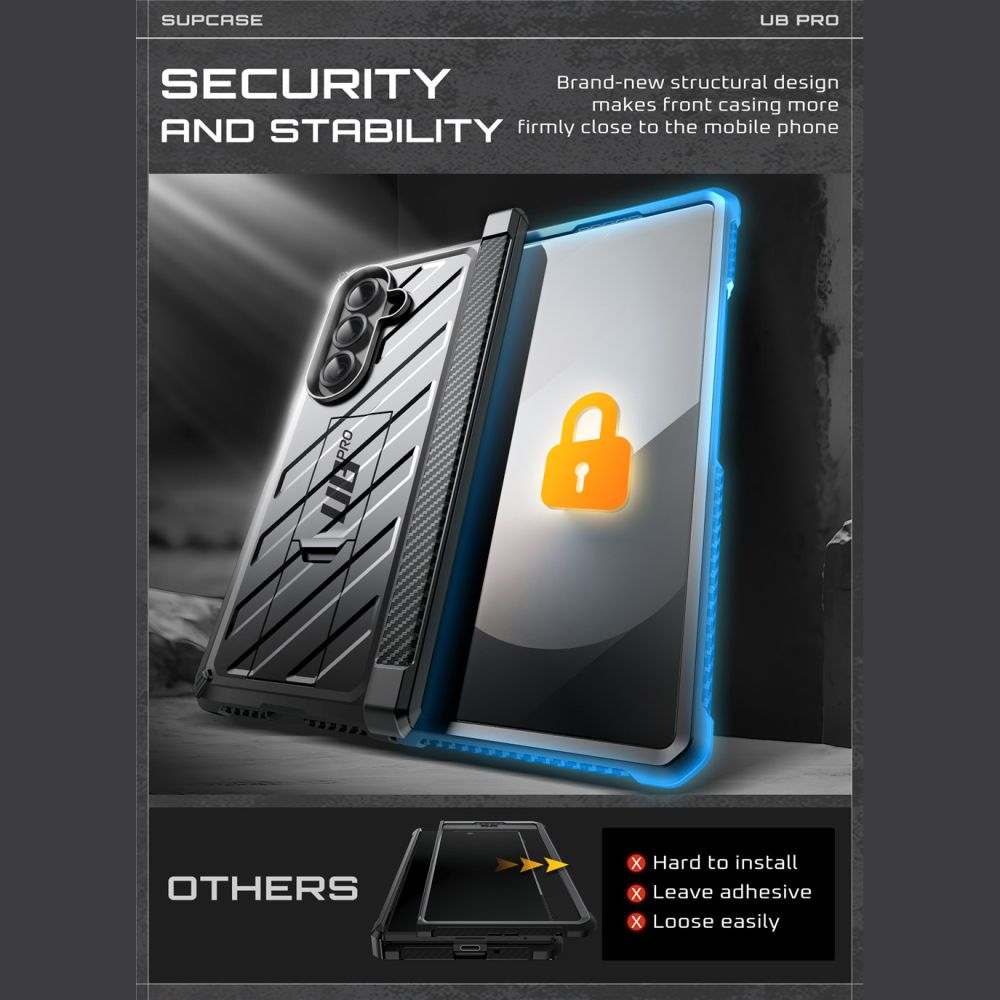 Supcase Supcase Samsung Galaxy Z Fold 7 Skal Unicorn Beetle Pro Svart