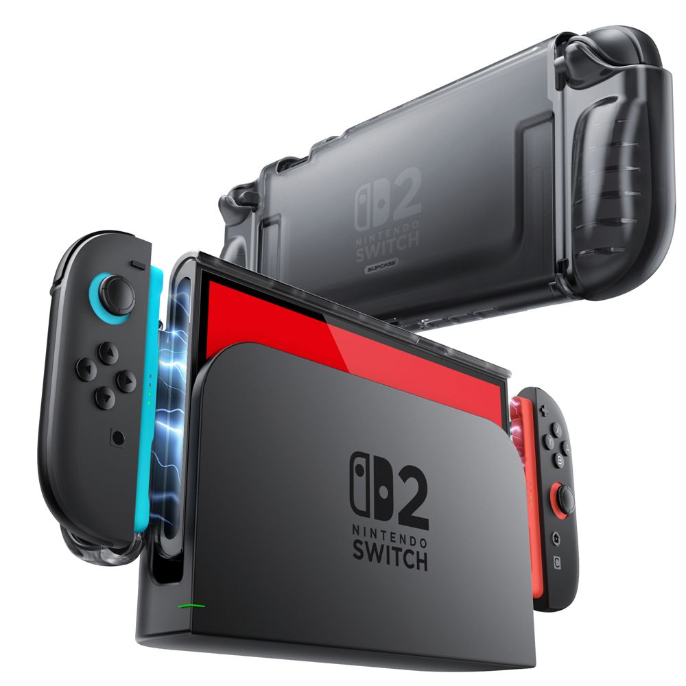 Supcase Supcase Nintendo Switch 2 Skal Crystal Case Frost Black