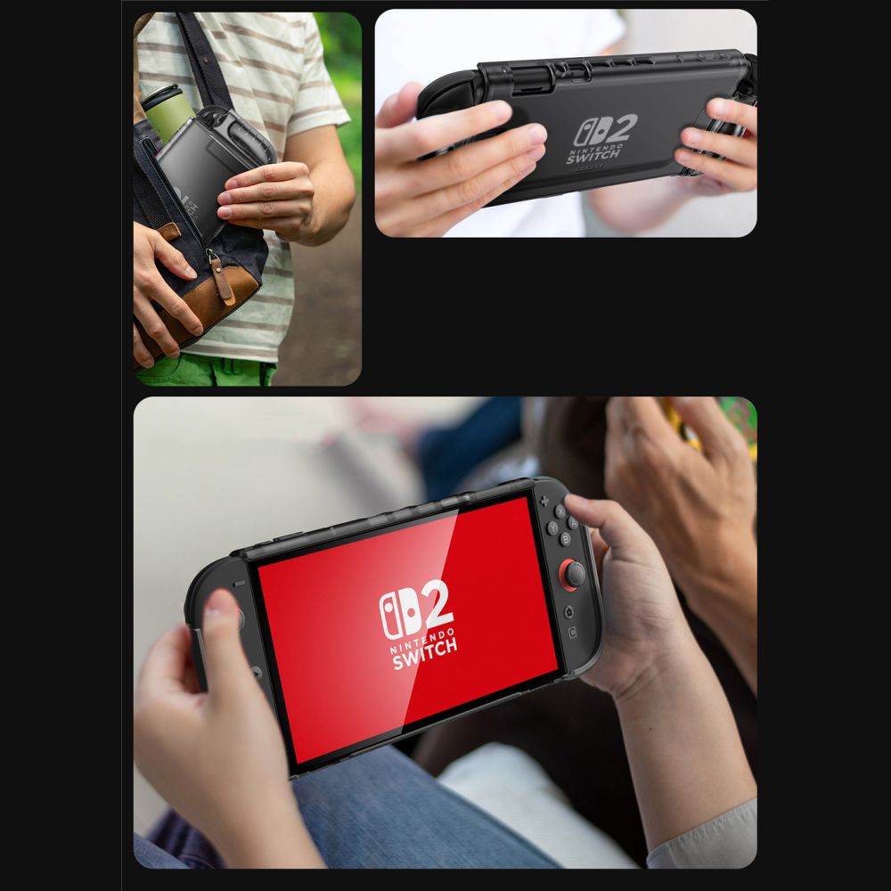 Supcase Supcase Nintendo Switch 2 Skal Crystal Case Frost Black