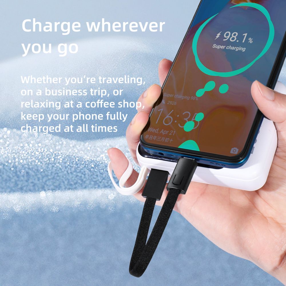 Tech-Protect Tech-Protect 60W/3A PD USB-C - USB-C Kabel Nyckelring Iron Grey