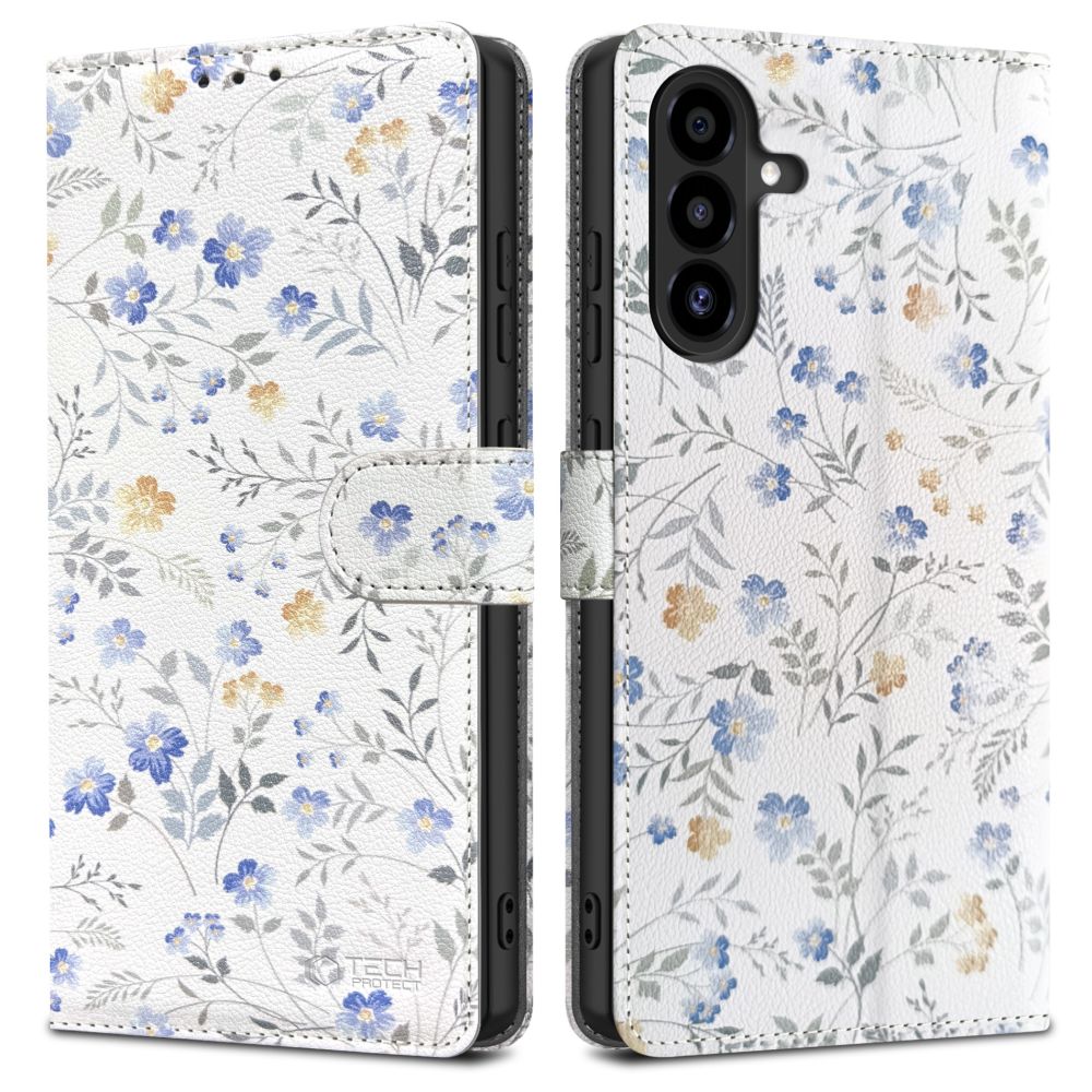 Tech-Protect Tech-Protect Galaxy A26 / A17 Fodral Läder Spring Flowers