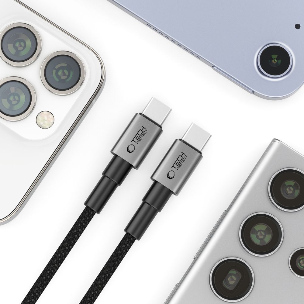 Tech-Protect Tech-Protect 1m 100W/5A PD USB-C-USB-C Kabel UltraBoost MagTwist