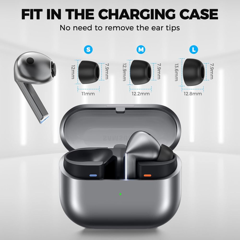 Tech-Protect Tech-Protect Galaxy Buds 3 Pro 3-PACK Öronpluggar Grå