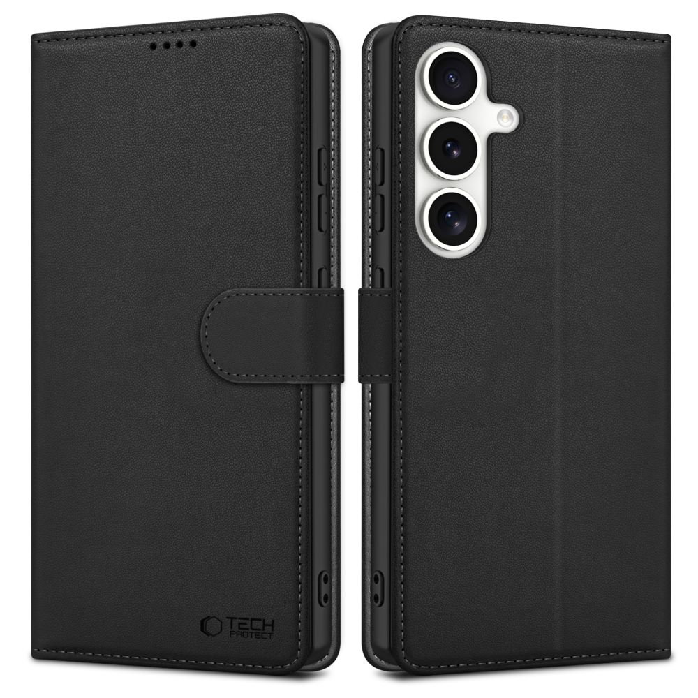 Tech-Protect Tech-Protect Samsung Galaxy S25 FE Fodral Läder Svart
