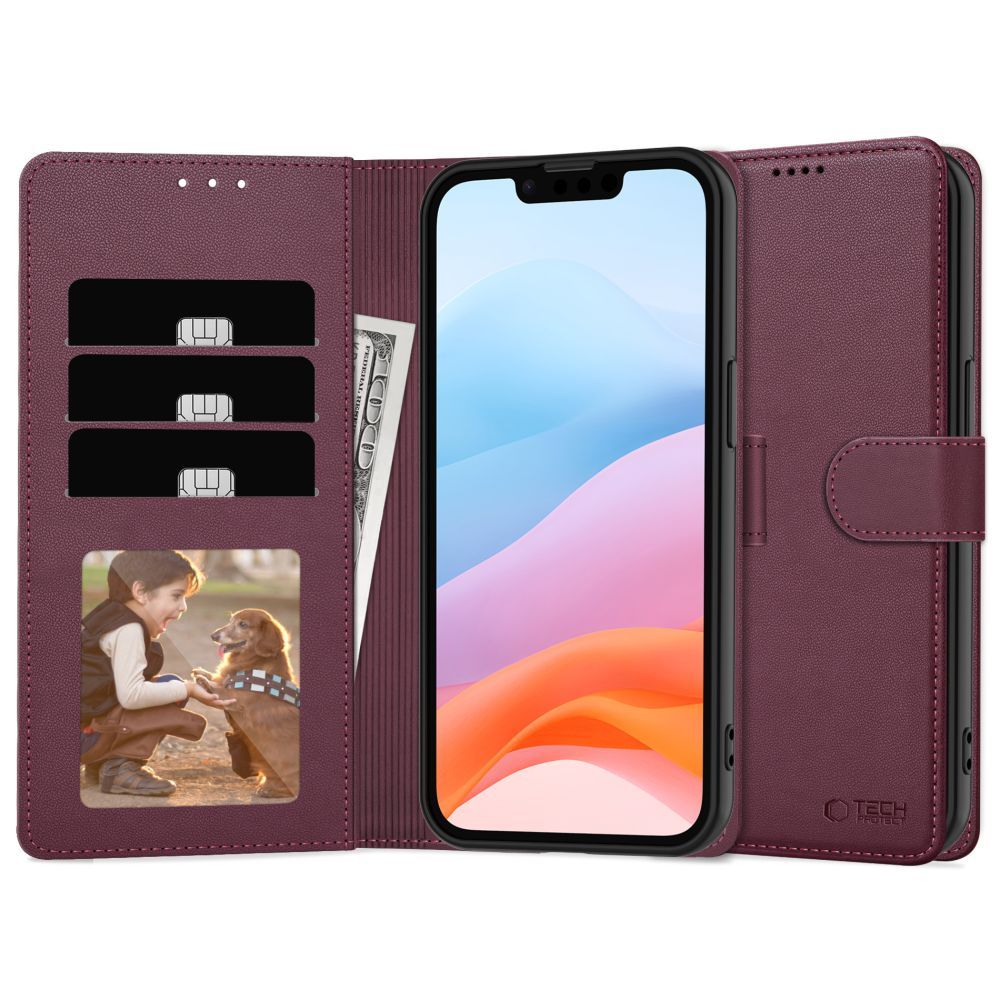 Tech-Protect Tech-Protect Galaxy A26 5G / A17 Fodral Läder Mulberry