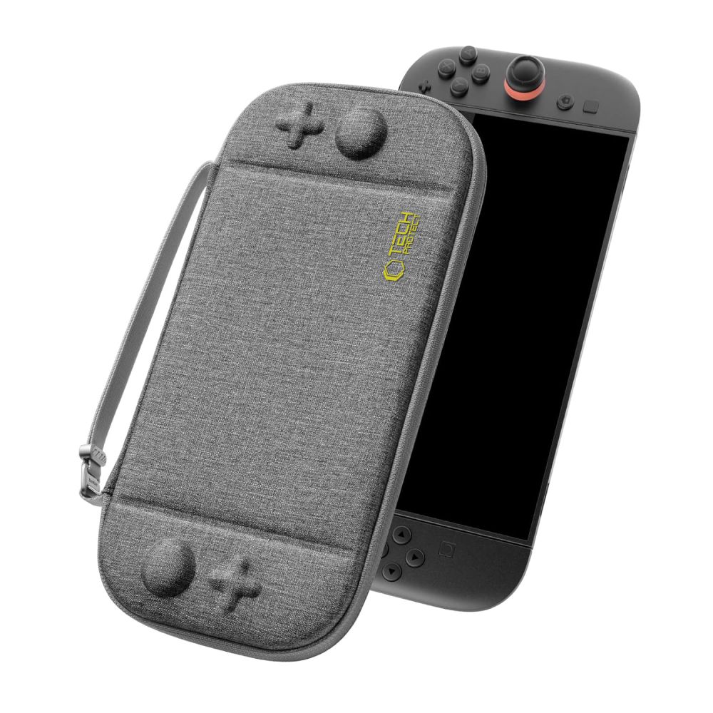 Tech-Protect Tech-Protect Nintendo Switch 2 Förvaringsväska Slim Pouch Grå