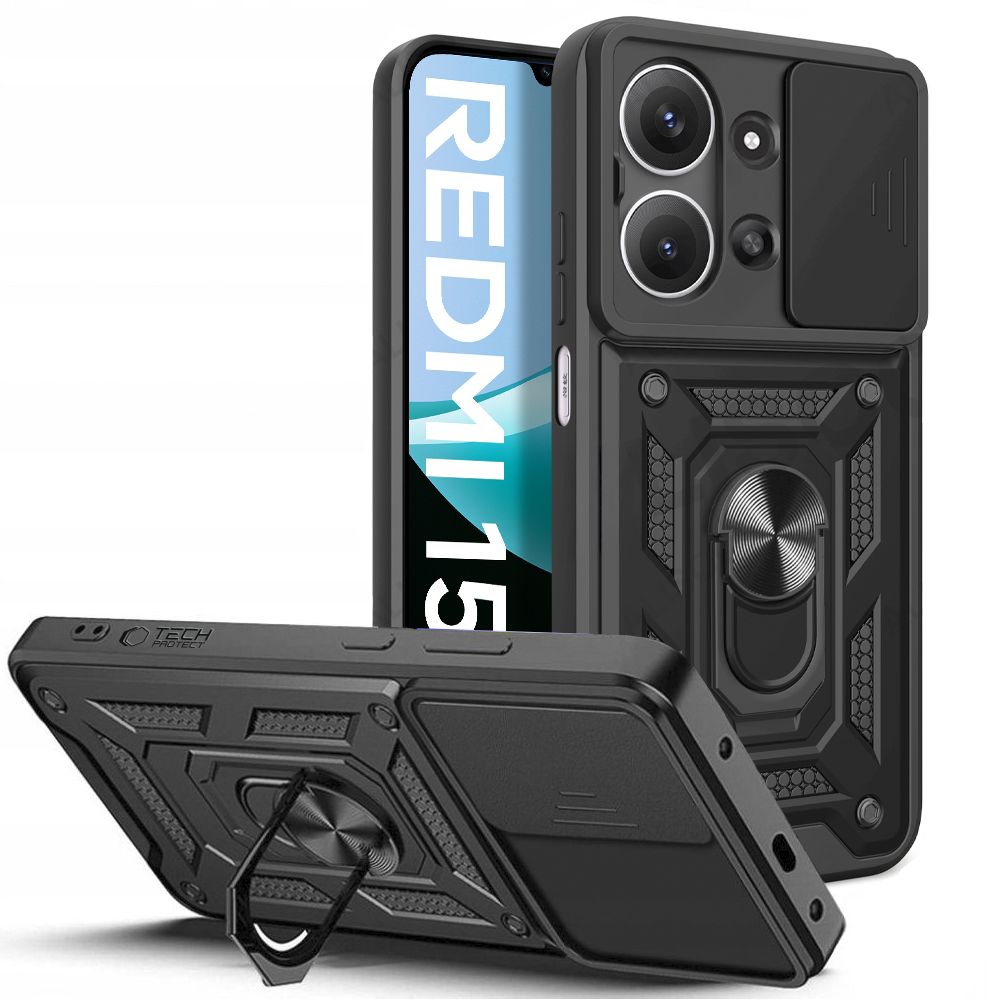 Tech-Protect Tech-Protect Xiaomi Redmi 15C 4G Skal CamShiled Pro Svart