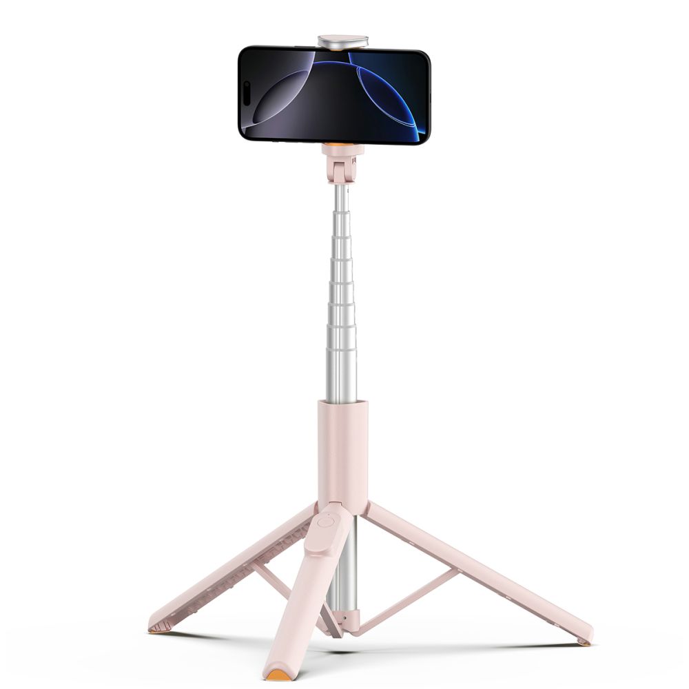 Tech-Protect Tech-Protect 146 cm Bluetooth Selfiestick Tripod Rosa