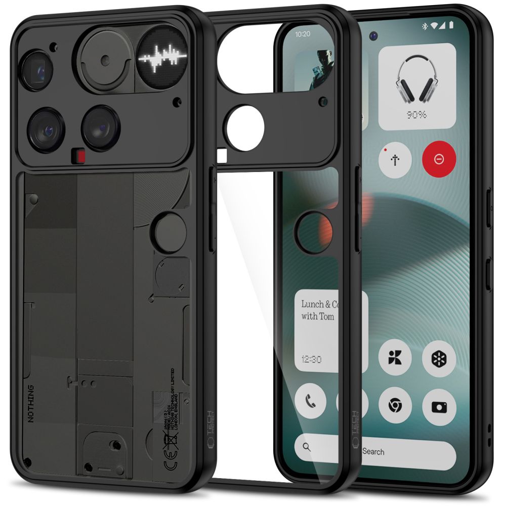Tech-Protect Tech-Protect Nothing Phone 3 Skal MagMat Svart / Transparent