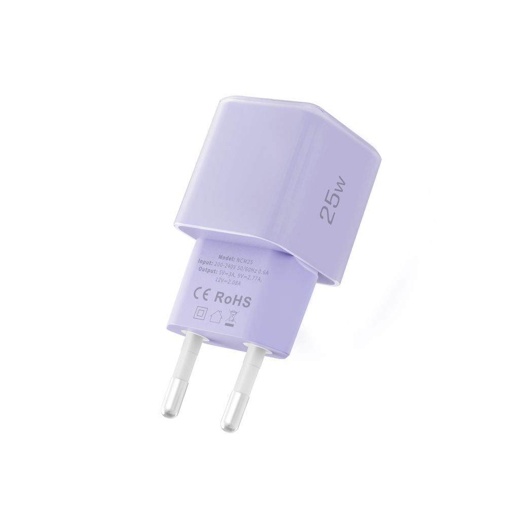 Tech-Protect Tech-Protect 25W PD USB-C Väggladdare Baby Purple
