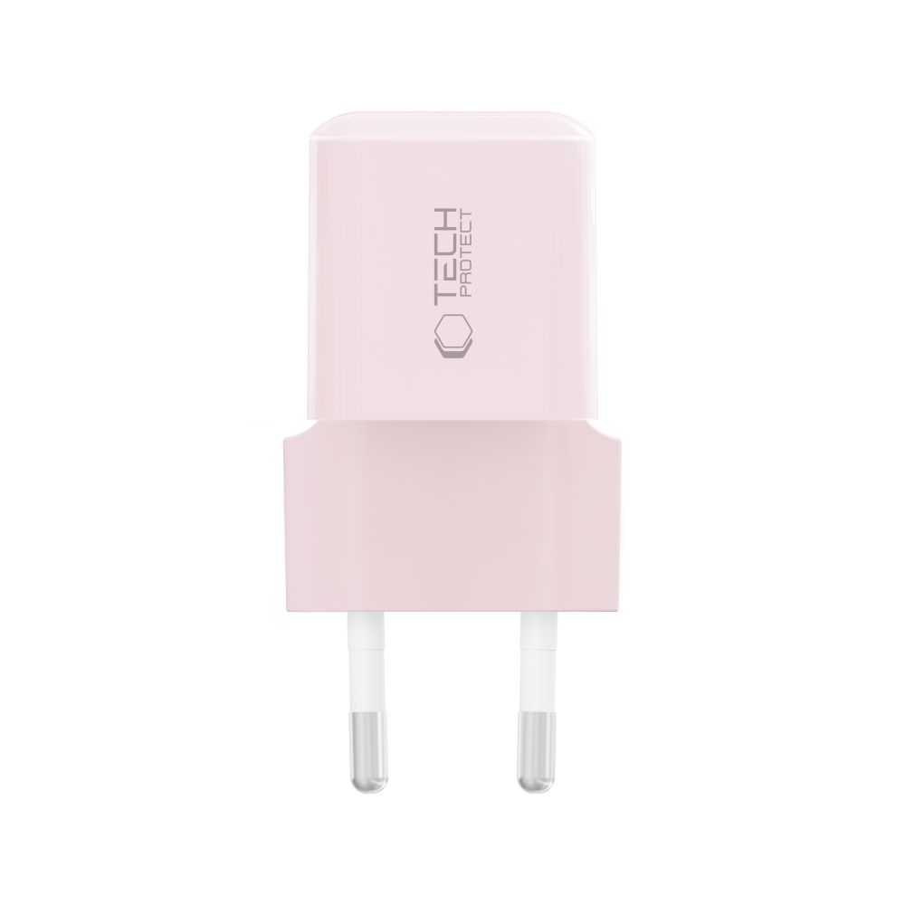 Tech-Protect Tech-Protect 25W PD USB-C Väggladdare Baby Pink