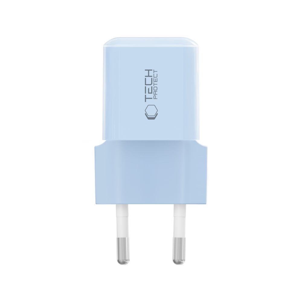Tech-Protect Tech-Protect 25W PD USB-C Väggladdare Baby Blue