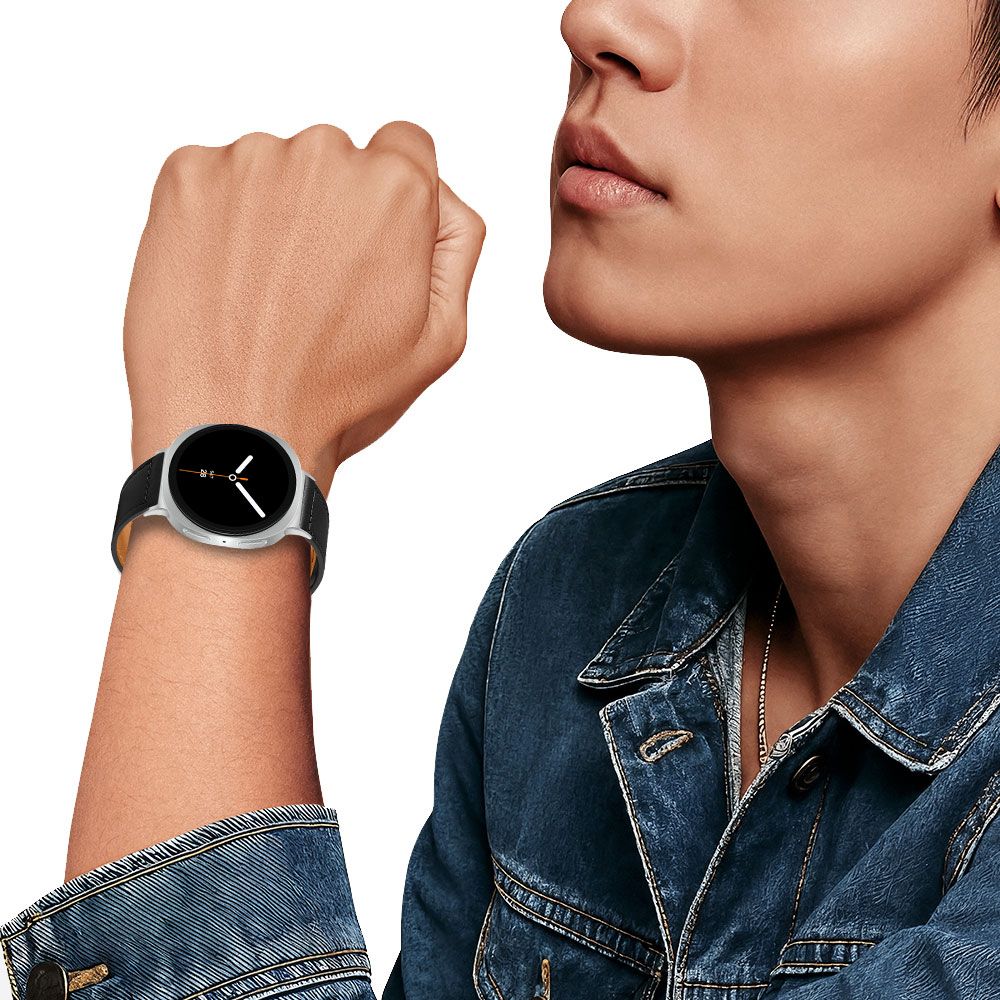 Tech-Protect Tech-Protect Galaxy Watch 8 40/44/46 mm Armband LeatherFit Svart